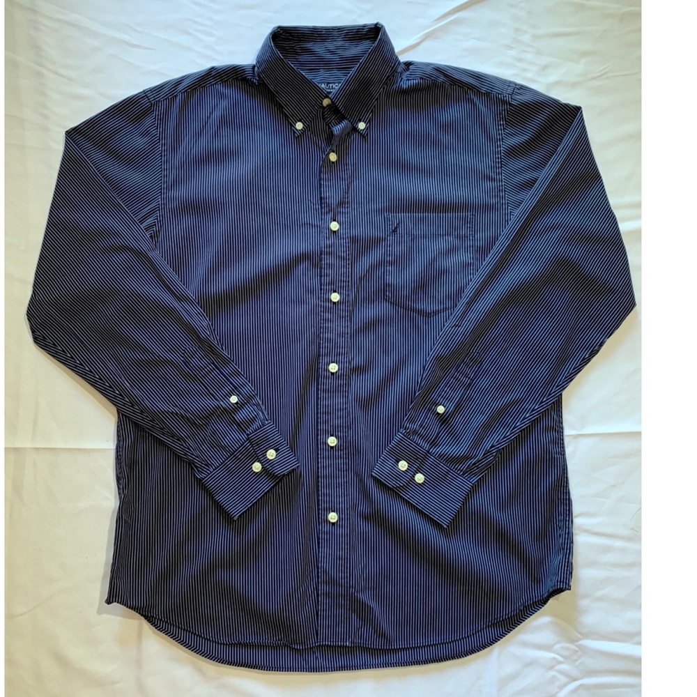 Black Nautica Slim Fit Dress Shirt